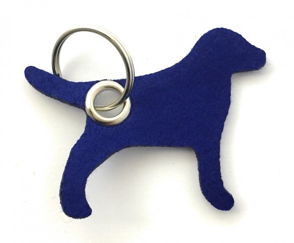 Hund / Tier - Filz-Schlüsselanhänger - Farbe: royalblau - optional mit Gravur / Aufdruck