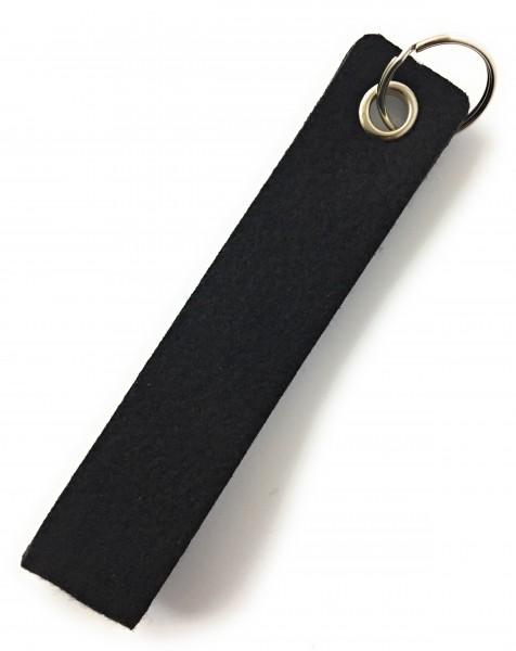 Schlaufe maxi - Filz-Schlüsselanhänger - Farbe: schwarz - optional mit Gravur / Aufdruck