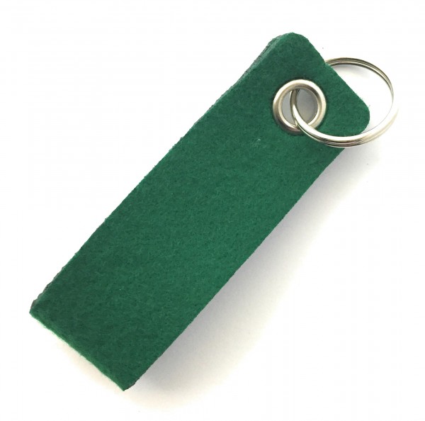Schlaufe mini - Filz-Schlüsselanhänger - Farbe: waldgrün - optional mit Gravur / Aufdruck