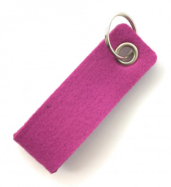 Schlaufe mini - Filz-Schlüsselanhänger - Farbe: magenta - optional mit Gravur / Aufdruck